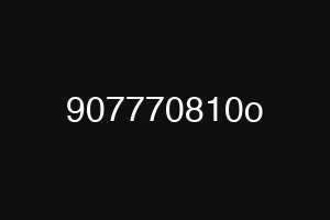 907770810o
